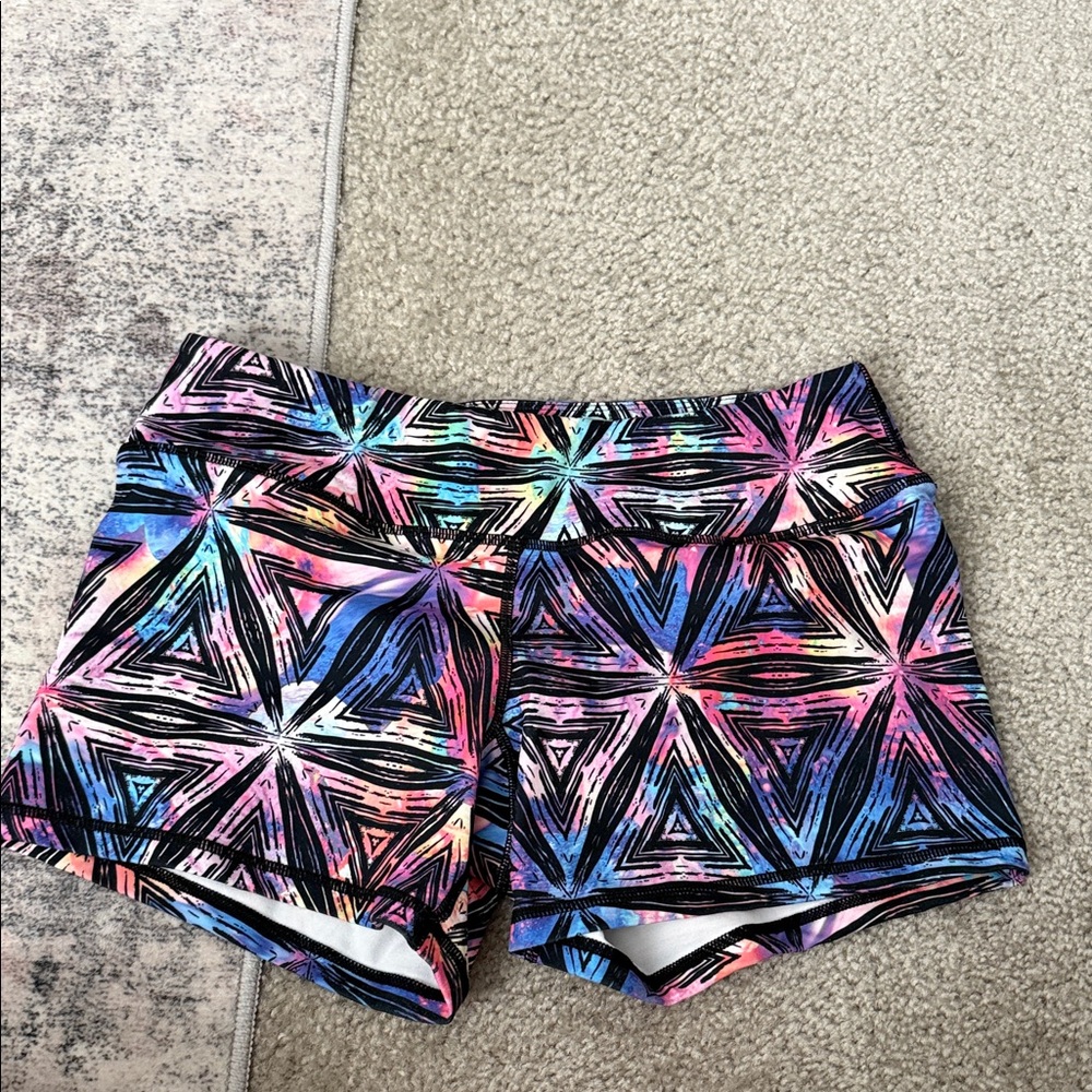 Born Primitive Multicolor Geometric Women's Athletic Shorts